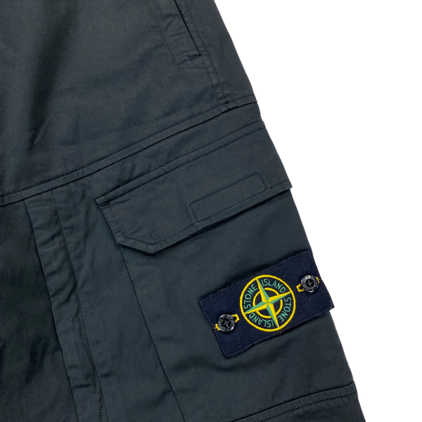 Stone Island Black New Season Cargo Trousers