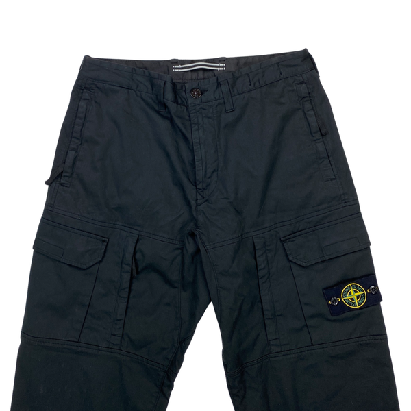 Stone Island Black New Season Cargo Trousers