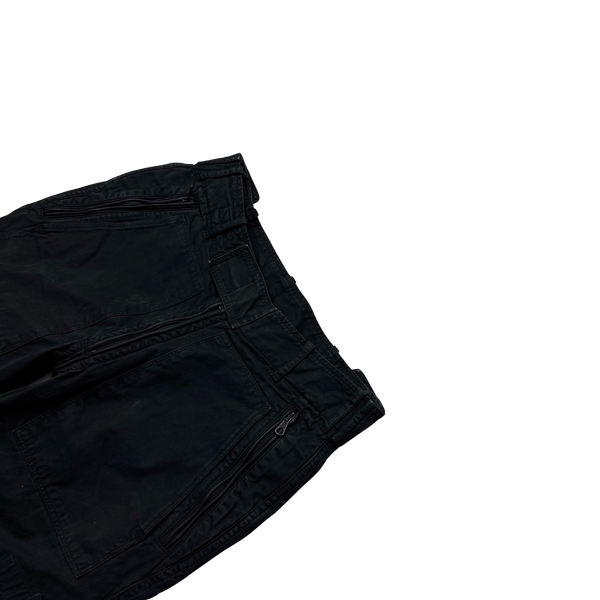 Stone Island Vintage 2006 Black Cargo Baggy Trousers - 32"
