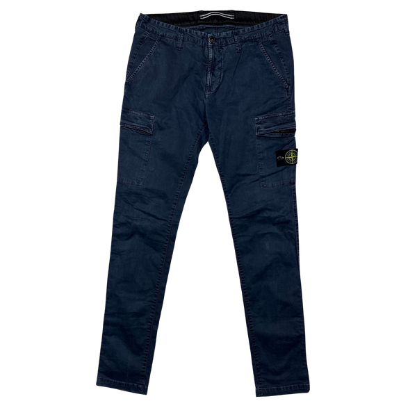 Stone Island 2018 Navy Blue SK Cargos  - 33"