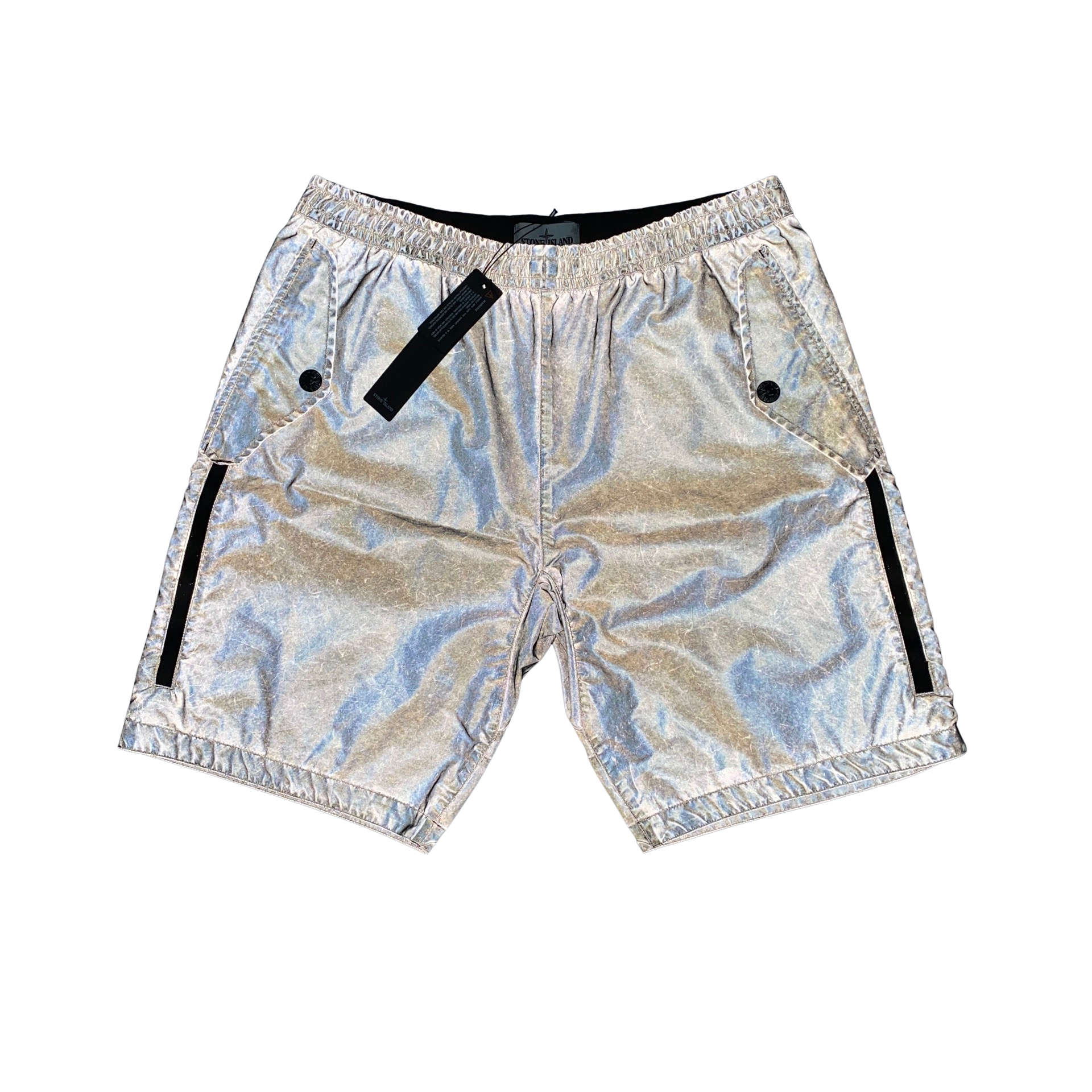 Stone Island Dust Plated Reflective Shorts Mat s Island