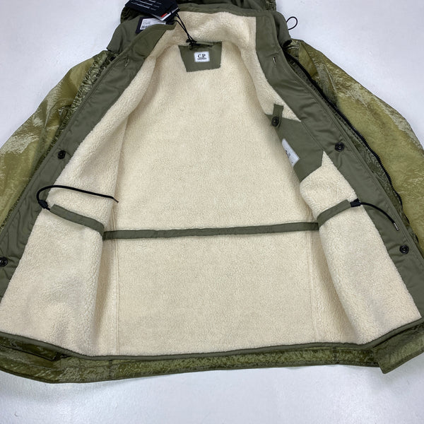 CP Company Olive Kan D Sherling Lined Jacket