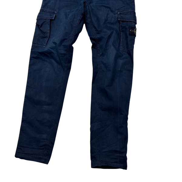 Stone Island Dark Navy RE T Cargo Trousers - 36"