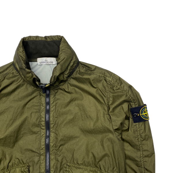 Stone Island Khaki Green Membrana 3L TC Rain Jacket