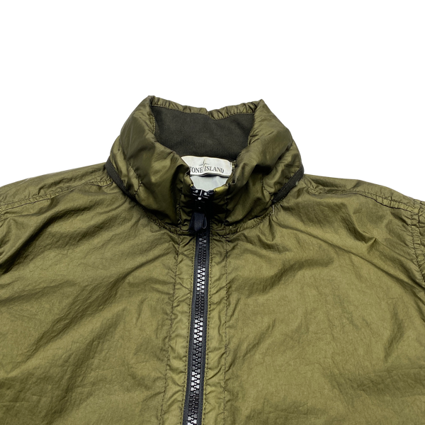 Stone Island Khaki Green Membrana 3L TC Rain Jacket