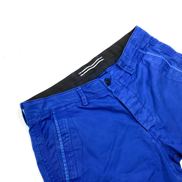 Stone Island Blue Cotton Cargo Shorts