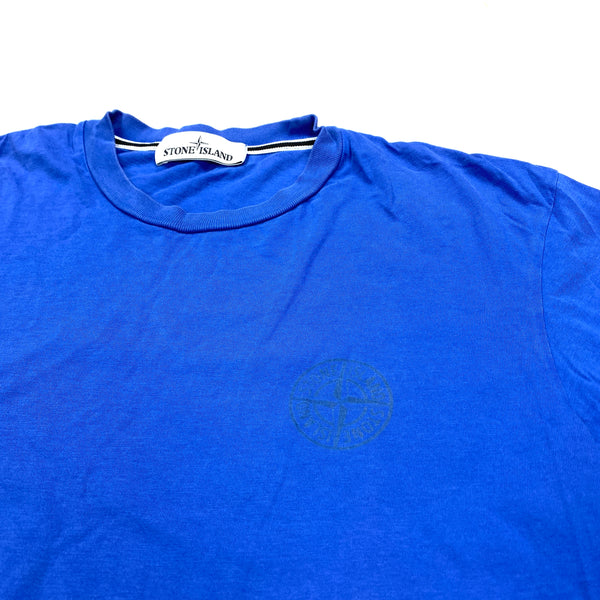 Stone Island Spellout Blue T Shirt