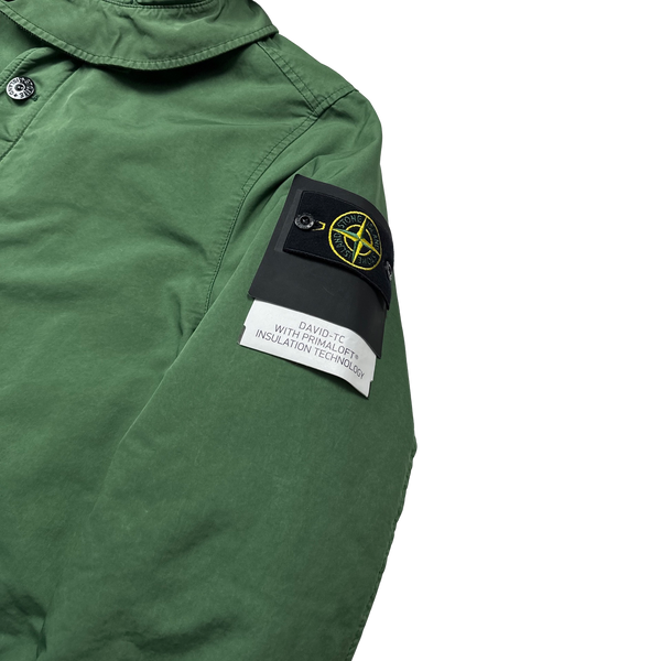 Stone Island 2022 Green David TC Primaloft Trench Coat - Medium