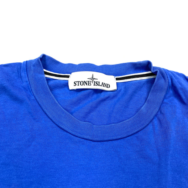 Stone Island Spellout Blue T Shirt