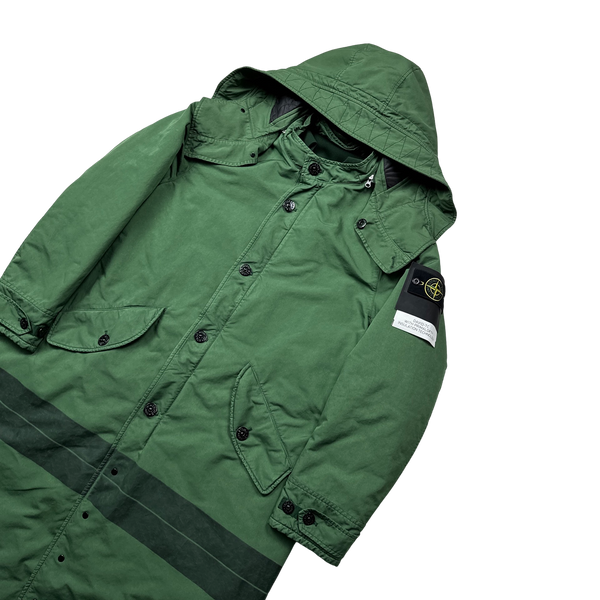 Stone Island 2022 Green David TC Primaloft Trench Coat - Medium