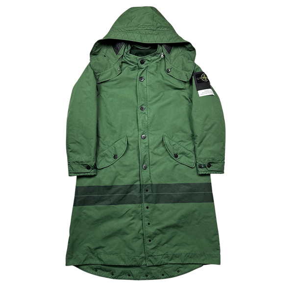 Stone Island 2022 Green David TC Primaloft Trench Coat - Medium