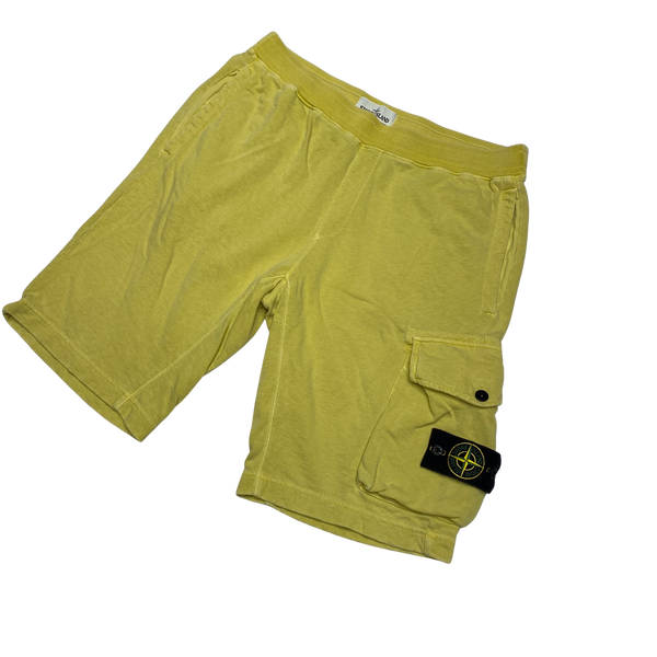 Stone Island 2019 Yellow Cotton Shorts
