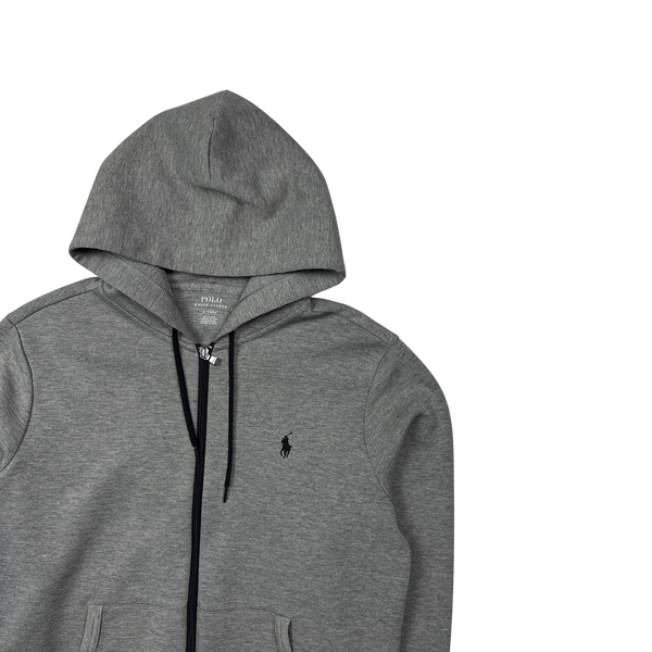 Ralph Lauren Light Grey Zipped Hoodie - Medium