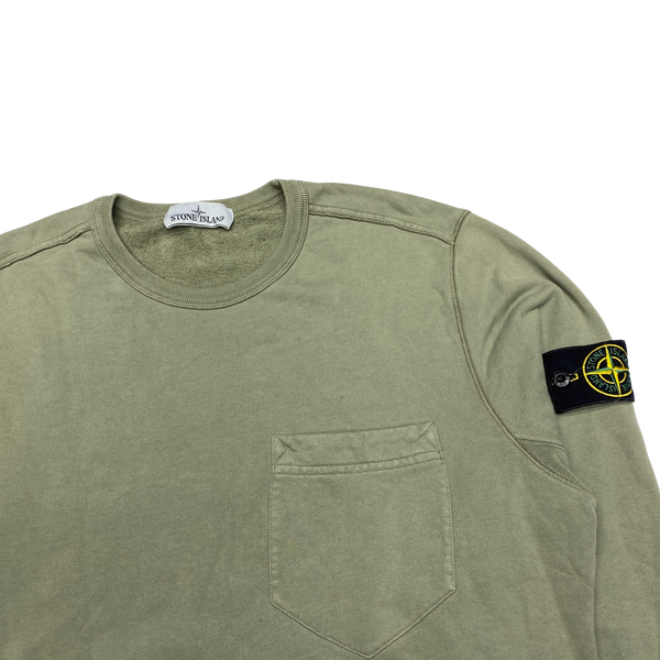 Stone Island 2019 Khaki Crewneck Sweatshirt