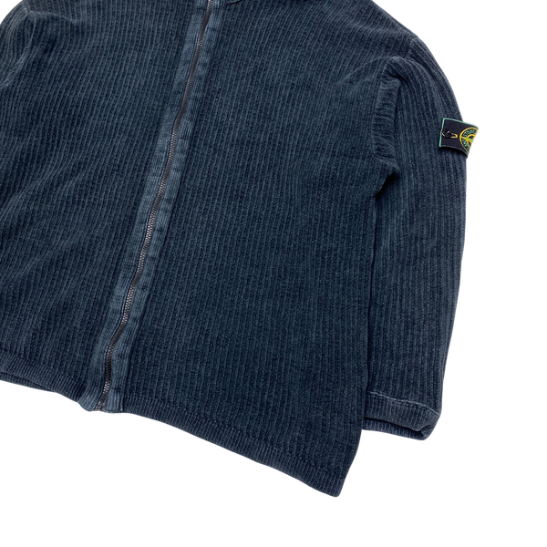 Stone Island 1998 Vintage Cotton Knit Zip Up