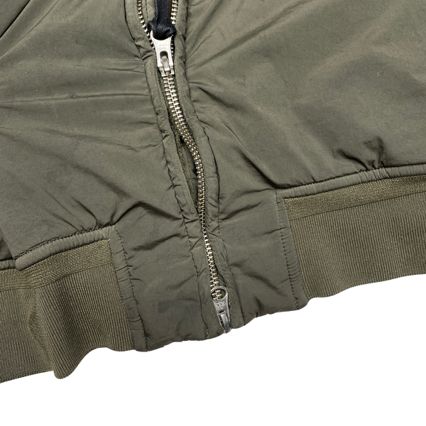 CP Company Khaki Fleece Lined Lens Viewer Bomber