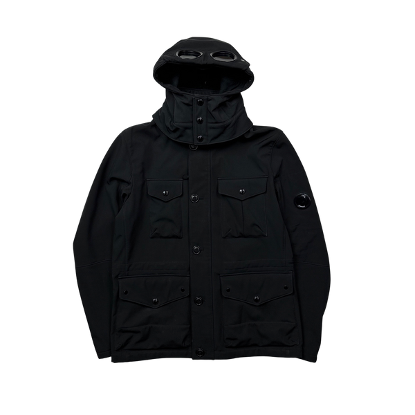 CP Company Black Multipocket Goggle Field Jacket - Large