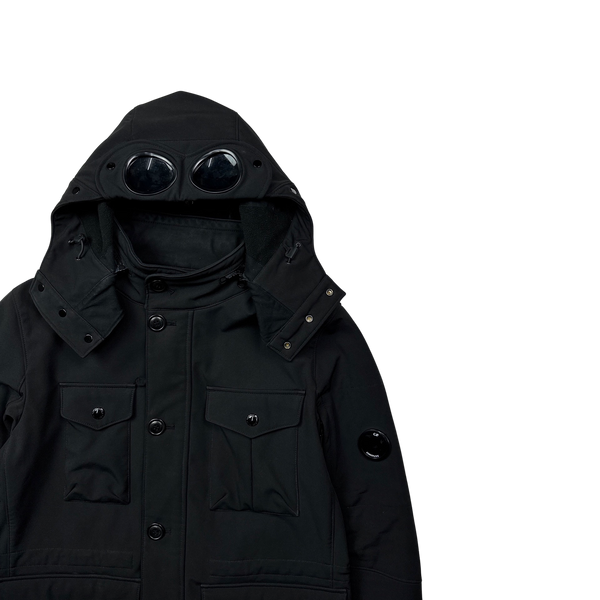 CP Company Black Multipocket Goggle Field Jacket - Large
