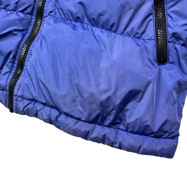 Stone Island 2013 Blue Two Tone Crinkle NY Down Puffer Jacket - Medium
