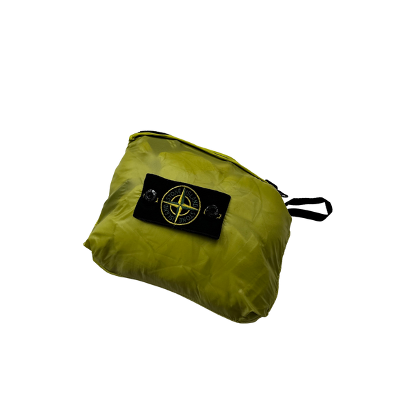 Stone Island Yellow Micro Rip Stop Primaloft Hooded Jacket - Medium