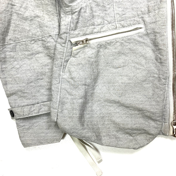 Stone Island Grey DPM Grid Jaquard Storm Cuff Jacket