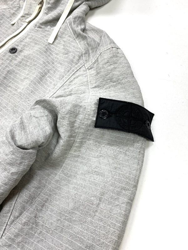 Stone Island Grey DPM Grid Jaquard Storm Cuff Jacket