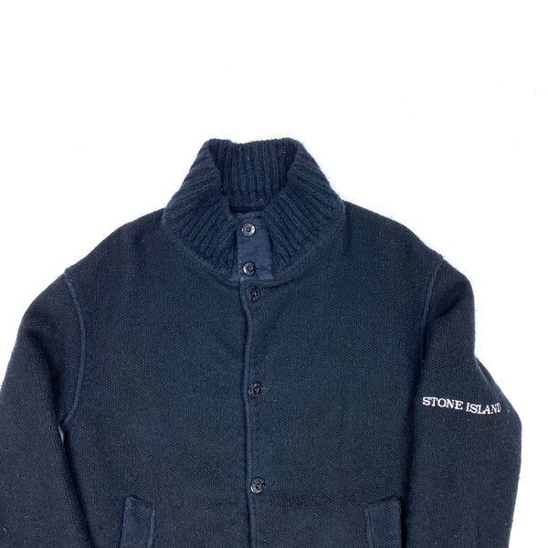 Stone Island Navy Thick Wool Vintage Jacket