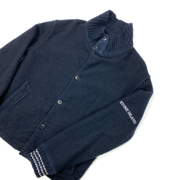 Stone Island Navy Thick Wool Vintage Jacket