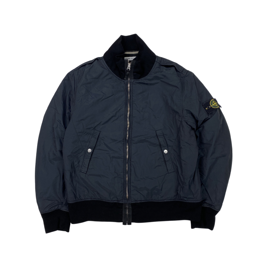 Stone island best sale navy bomber jacket