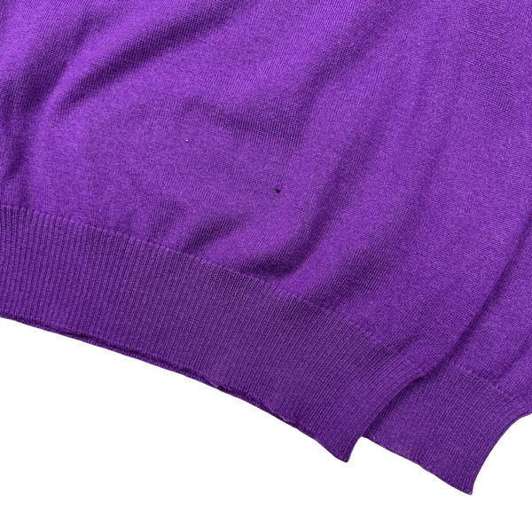 Stone Island 2010 Purple Crewneck Knit Jumper - Medium