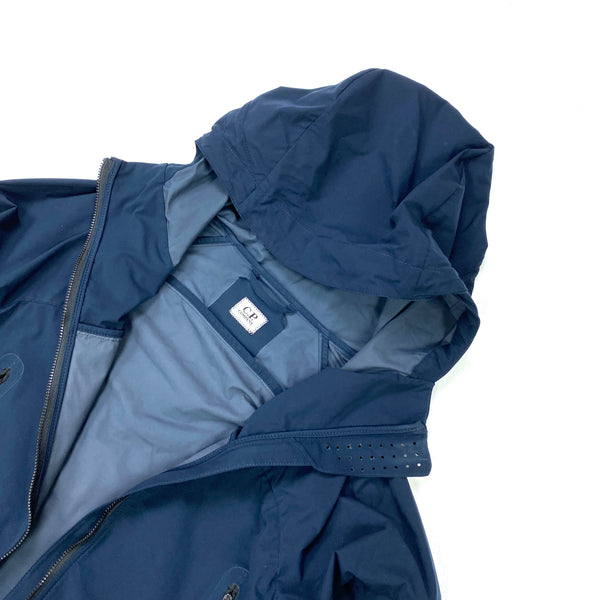 CP Company Navy Pro Tek Hooded Jacket