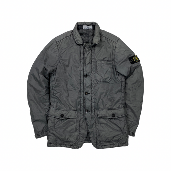 Stone Island Grey Garment Dyed Crinkle Reps Jacket