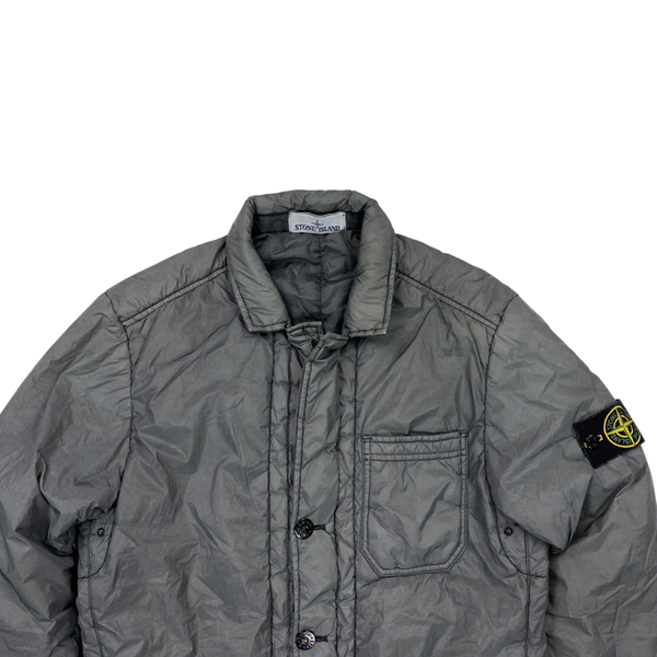Stone Island Grey Garment Dyed Crinkle Reps Jacket