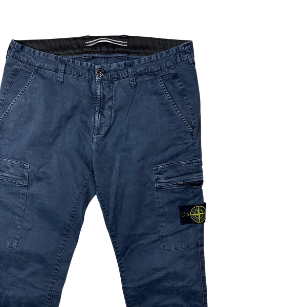 Stone Island 2018 Navy Blue SK Cargos  - 33"