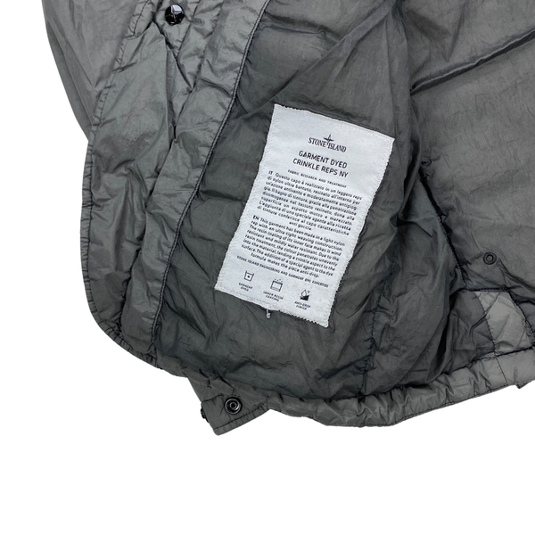 Stone Island Grey Garment Dyed Crinkle Reps Jacket