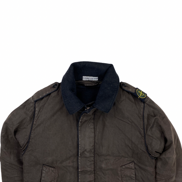 Stone Island 2005 Lino Flax Dutch Rope Shoulder Badge Jacket