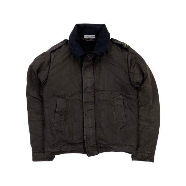 Stone Island 2005 Lino Flax Dutch Rope Shoulder Badge Jacket