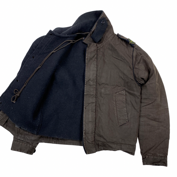 Stone Island 2005 Lino Flax Dutch Rope Shoulder Badge Jacket