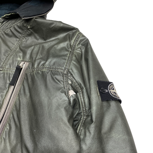 Stone Island 2010 Grey Liquid Reflective Jacket