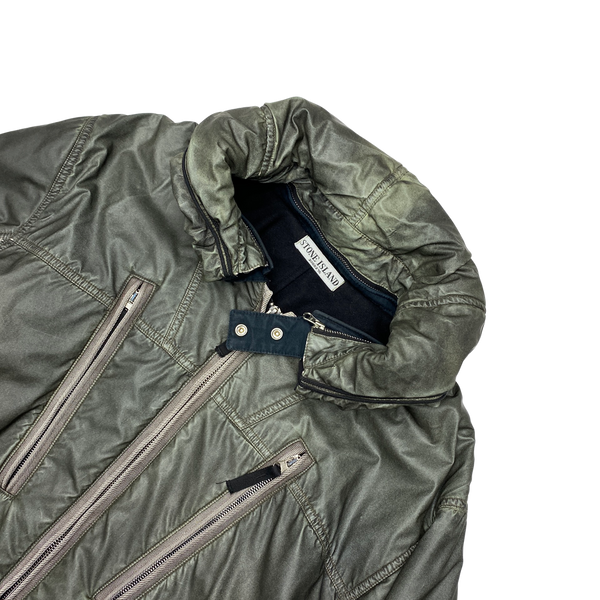 Stone Island 2010 Grey Liquid Reflective Jacket
