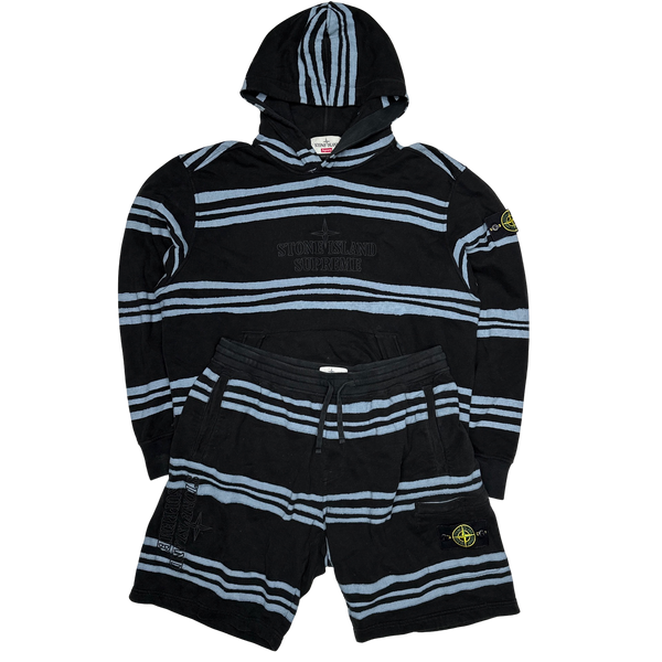 Stone Island x Supreme 2020 Warped Striped Tracksuit Set