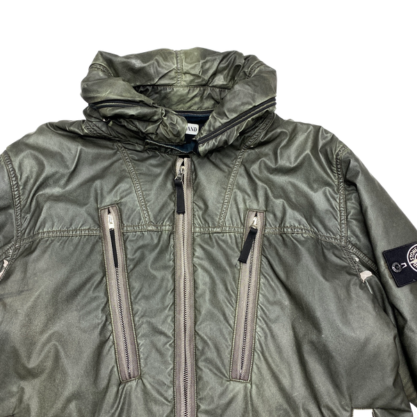Stone Island 2010 Grey Liquid Reflective Jacket