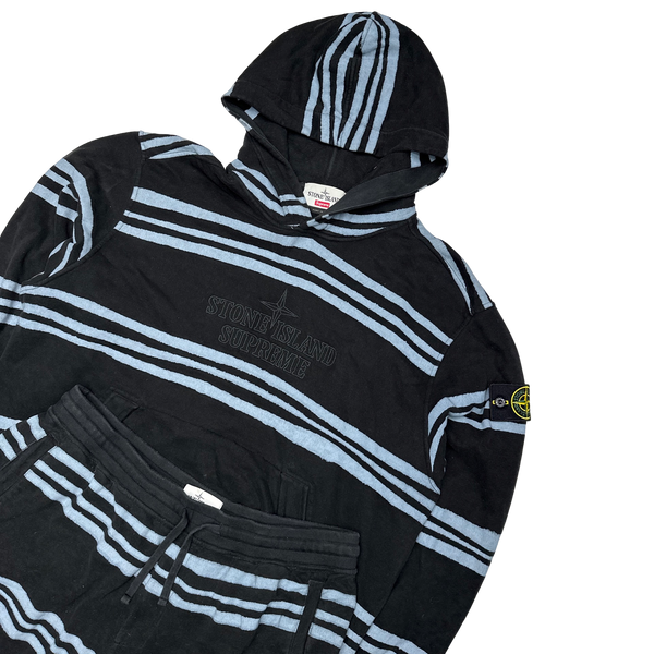 Stone Island x Supreme 2020 Warped Striped Tracksuit Set