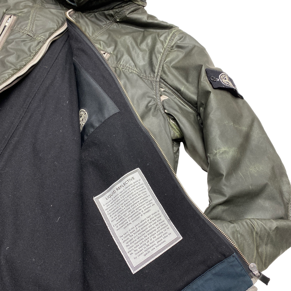 Stone Island 2010 Grey Liquid Reflective Jacket