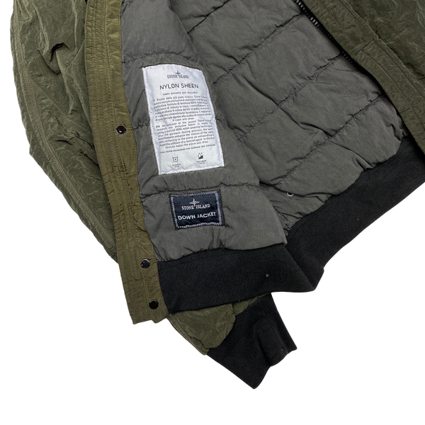 Stone Island 2011 Green Nylon Sheen Down Jacket