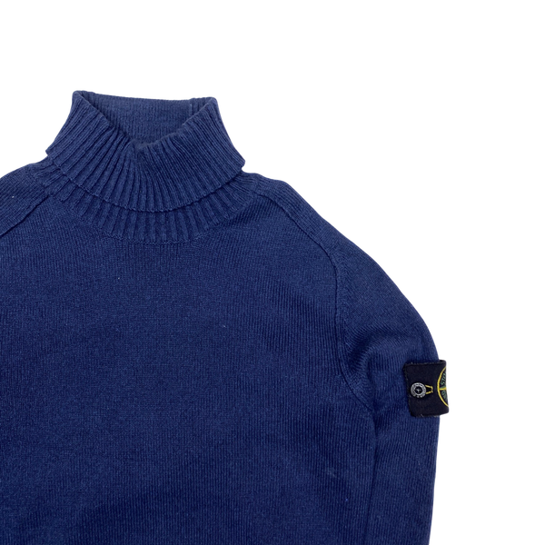 Stone Island 2013 Navy Blue Roll Neck Jumper Mat s Island