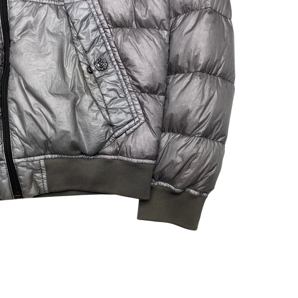 Stone Island 2015 Grey Garment Dyed Puffer Jacket