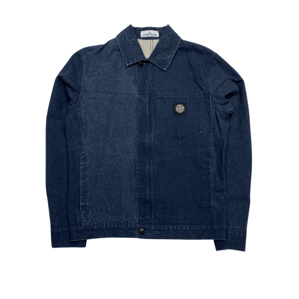 Stone Island 2019 Panama Placcato Denim Jacket