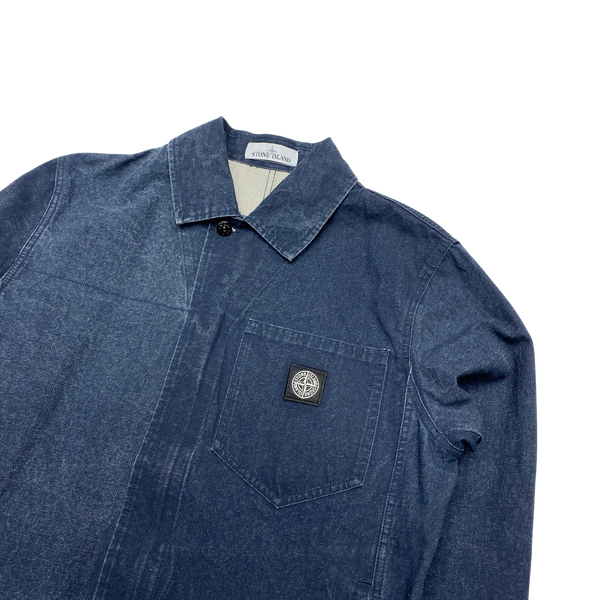 Stone Island 2019 Panama Placcato Denim Jacket