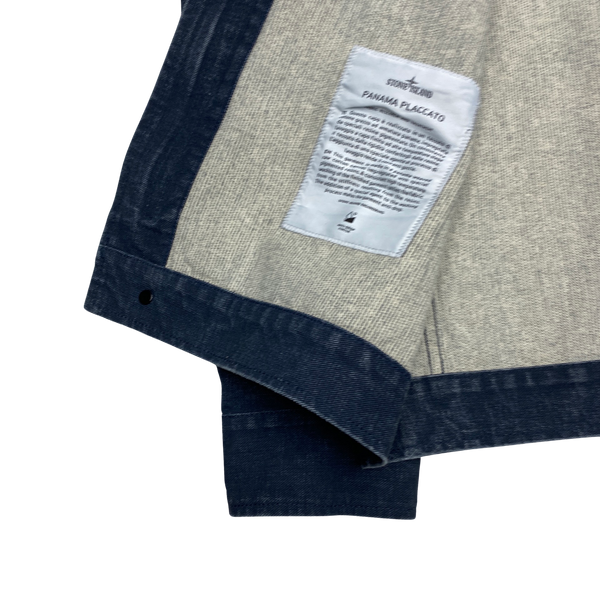Stone Island 2019 Panama Placcato Denim Jacket